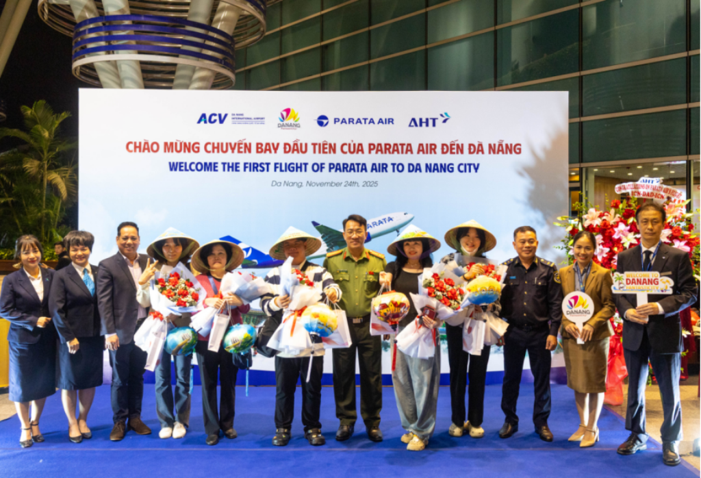 Cảng Hàng không quốc tế Đà Nẵng chào đón đường bay mới của Parata Air